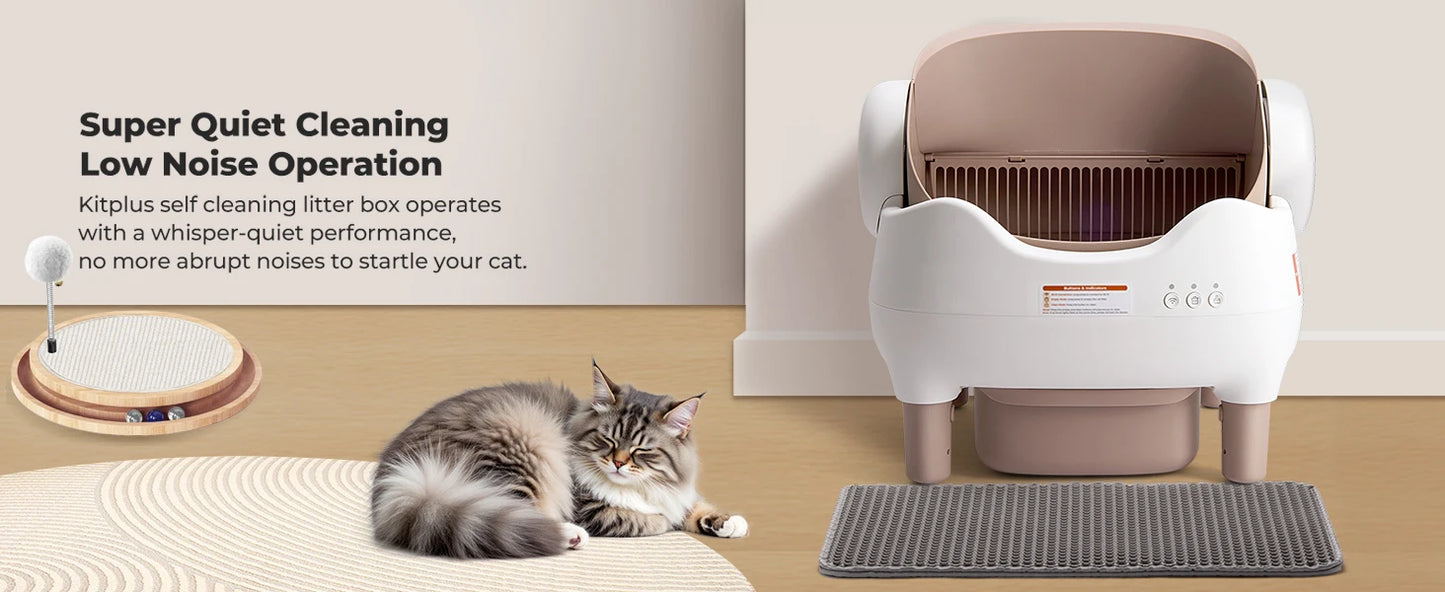 LoomoraStore™ ,Self Cleaning Litter Box, Automatic Cat Litter Box with APP Control