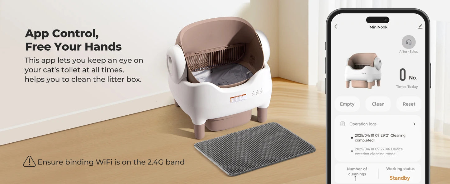 LoomoraStore™ ,Self Cleaning Litter Box, Automatic Cat Litter Box with APP Control