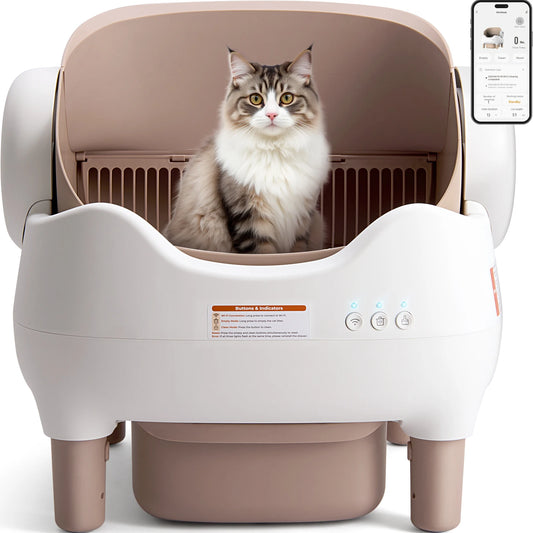 LoomoraStore™ ,Self Cleaning Litter Box, Automatic Cat Litter Box with APP Control